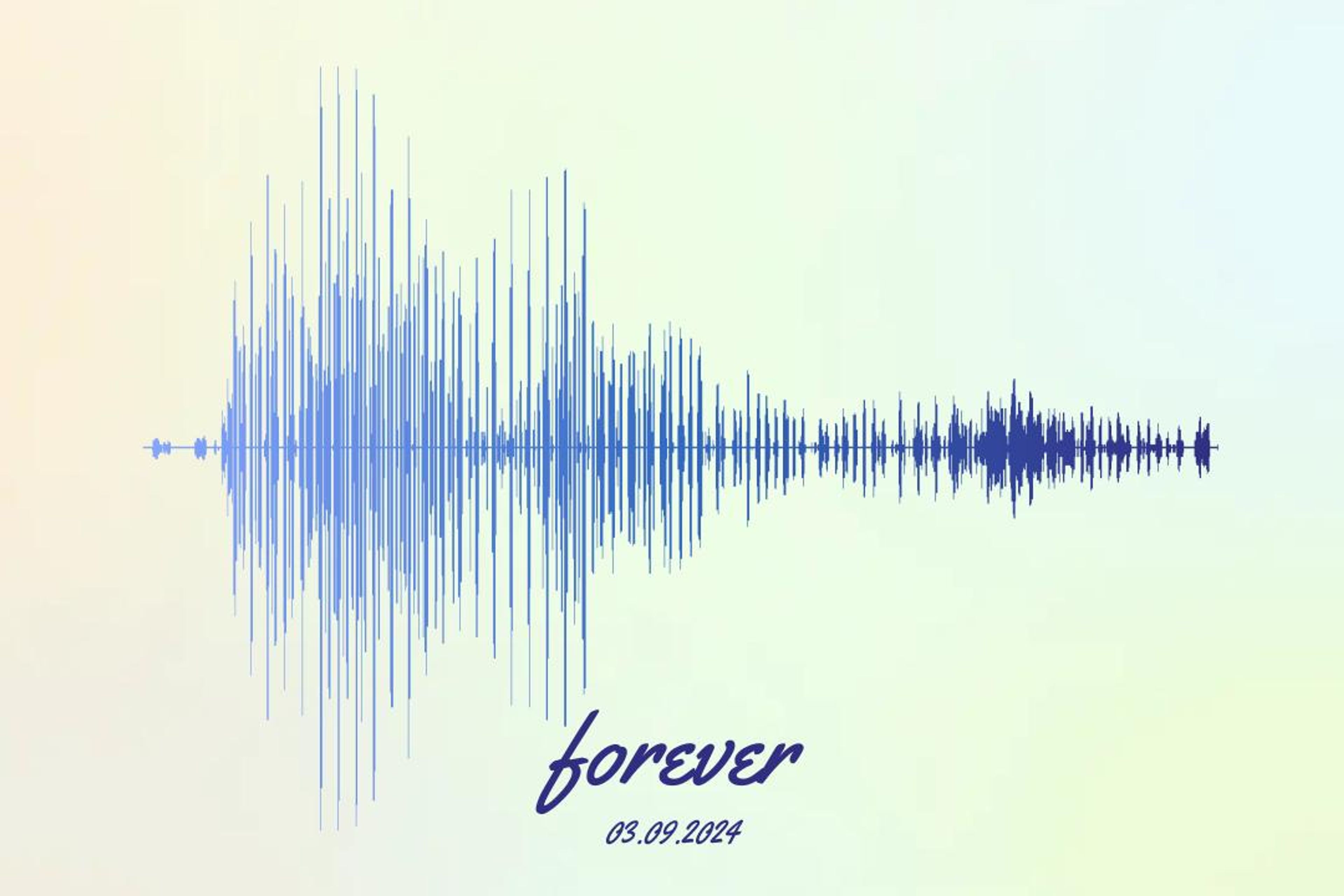 WaveVisual sound wave art template: Template
